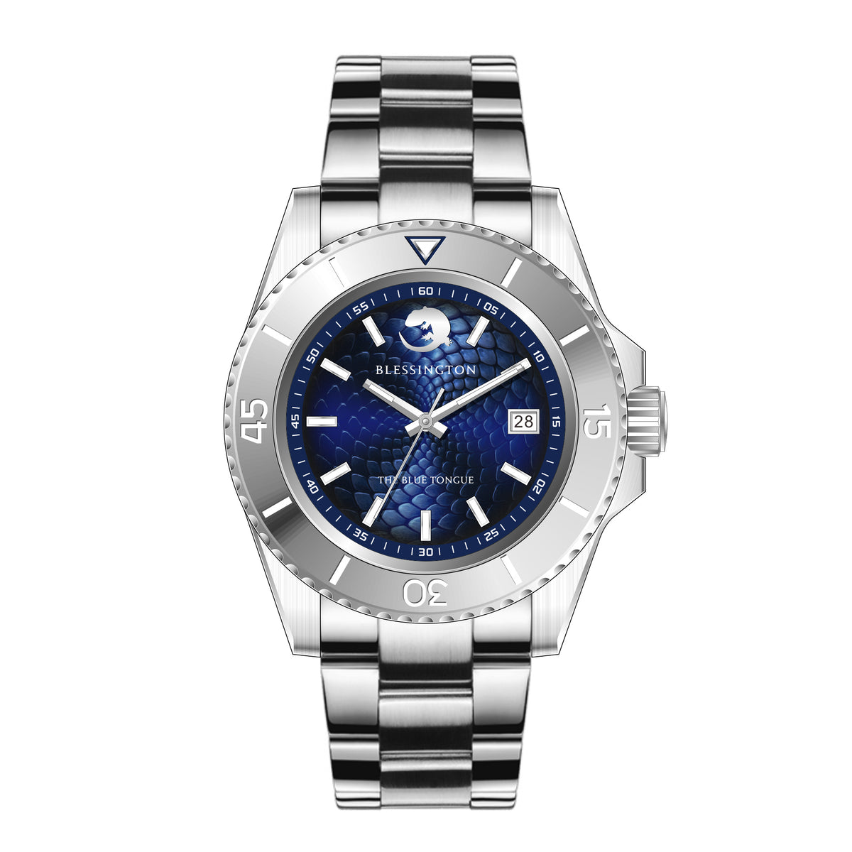 The Blue Tongue (Tungsten - 42mm Diver)