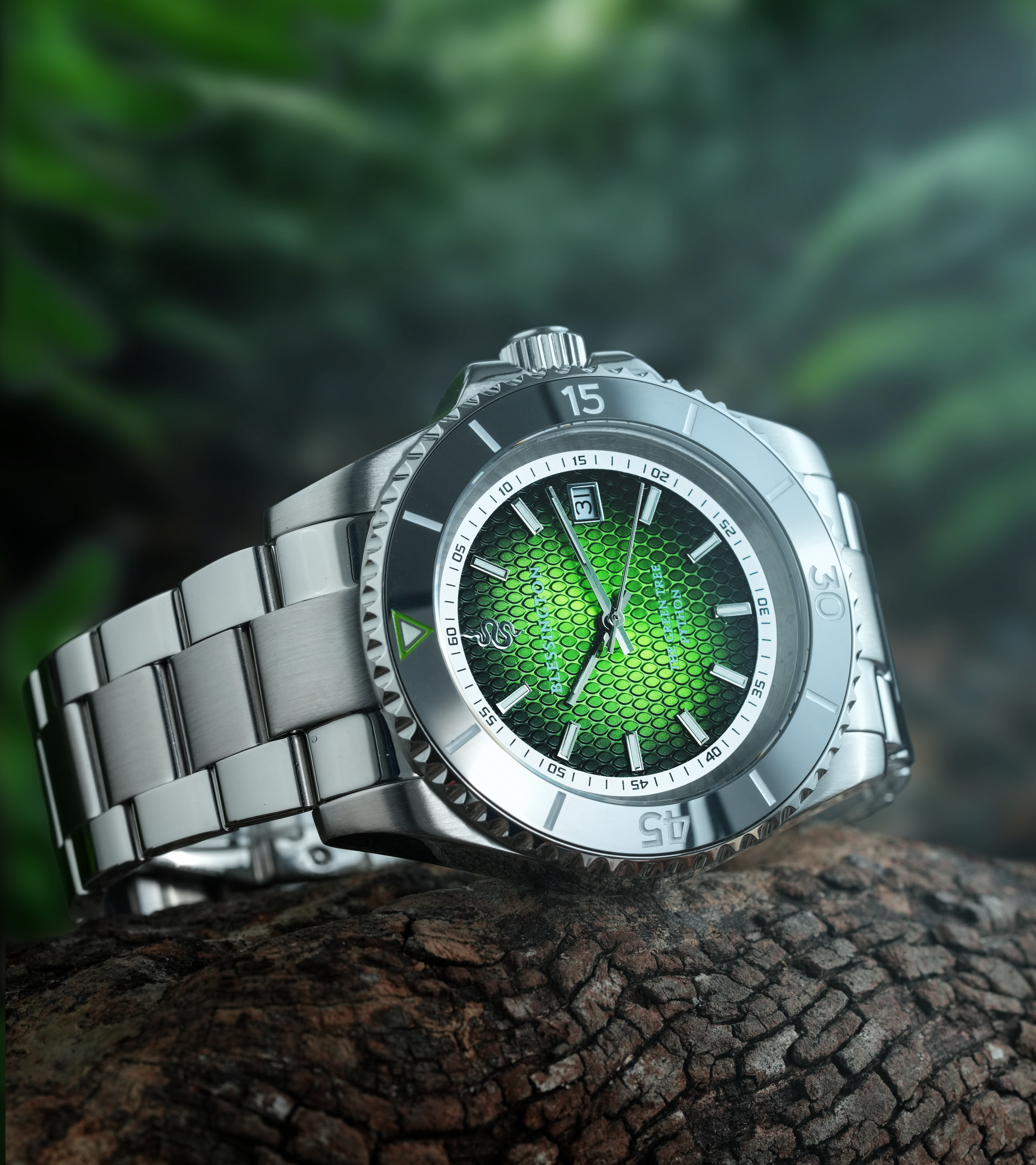 The Green Tree - Tungsten 42mm – Blessington & Co The Green Tree - Tungsten 42mm – Blessington & Co